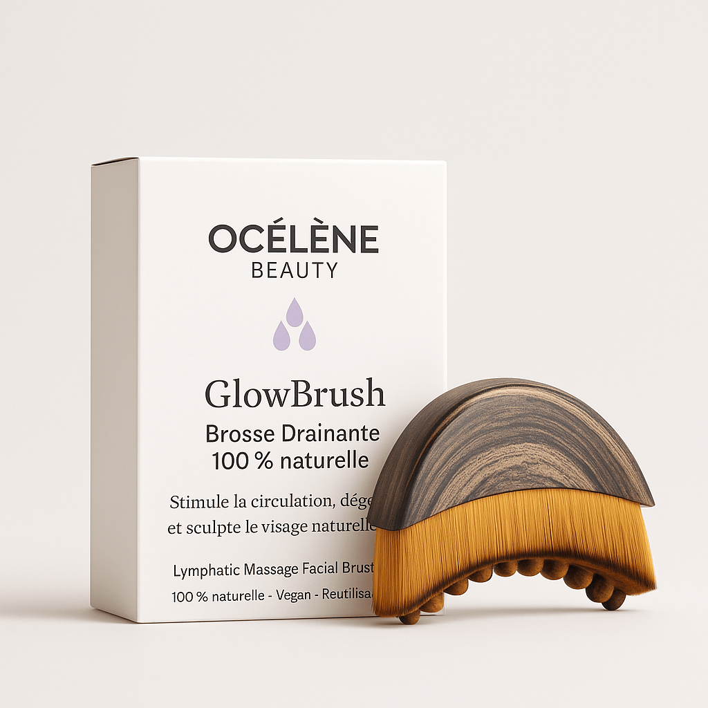 GlowBrush – Brosse Drainante 100 % naturelle