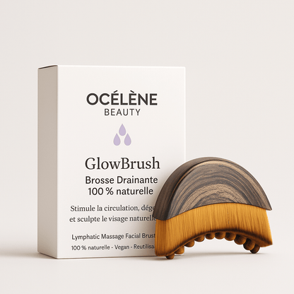 GlowBrush – Brosse Drainante 100 % naturelle