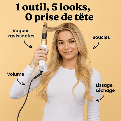 Brosse soufflante 5 en 1 Steamplus